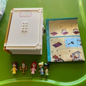 Disney Lego Set 43193 Princess Castle Book Opened Used With Figures